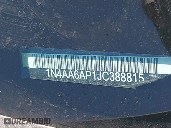 2018 Nissan Maxima Platinum z VIN 1N4AA6AP1JC388815, wystawiony jako IAAI lot #42098902 z przebiegiem 80 677 mil mil oraz . Historia ofert i sprzedaży dostępna na DreamBid. Obrazek 9.
