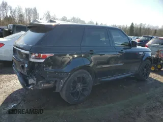 2017 Land Rover Range Rover Sport HSE with VIN SALWR2FK9HA135402, listed as a Copart auction lot 46088745 with 201,479 mi miles and Clean Title. Bid and sale history available at carsss.com. Image 3.