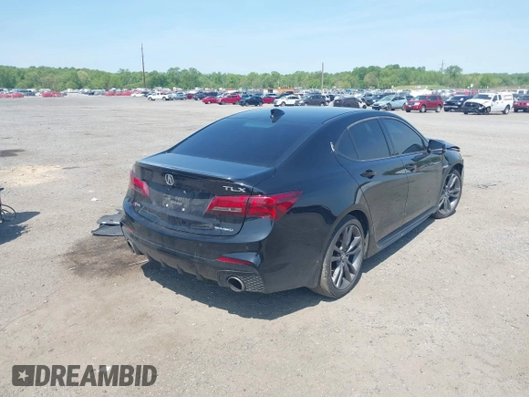 2018 Acura TLX w/A-SPEC Pkg with VIN 19UUB3F63JA001911, listed as a IAAI auction lot 42167622 with 114,845 mi miles and . Bid and sale history available at DreamBid. Image 4.