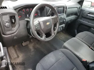 2021 Chevrolet Silverado 1500 Custom with VIN 1GCRWBEK1MZ228490, listed as a Copart auction lot 43900585 with 127,270 mi miles and Salvage Title. Bid and sale history available at DreamBid. Image 8.