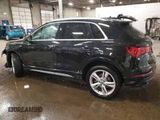 2020 Audi Q3 S line Prestige with VIN WA1FECF37L1009611, listed as a Copart auction lot 79943614 with 64,996 mi miles and Salvage Title. Bid and sale history available at carsss.com. Image 2.