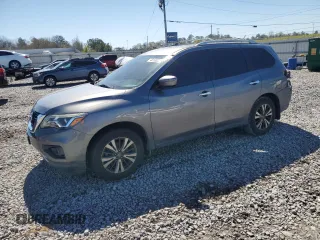 2017 Nissan Pathfinder S with VIN 5N1DR2MN1HC697435, listed as a Copart auction lot 48138225 with 128,782 mi miles and Salvage title. Bid and sale history available at DreamBid. Image 1.