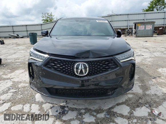2023 Acura RDX w/A-Spec Package with VIN 5J8TC2H66PL006825, listed as a Copart auction lot 58852025 with 26,109 mi miles and Salvage title. Bid and sale history available at DreamBid. Image 5.