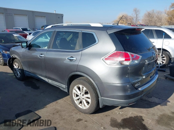 2015 Nissan Rogue SL with VIN 5N1AT2MV3FC752646, listed as a IAAI auction lot 41038720 with 74,490 mi miles and . Bid and sale history available at carsss.com. Image 3.