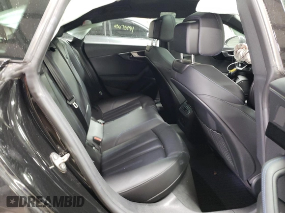 2019 Audi A5 Sportback Premium Plus with VIN WAUENCF53KA007031, listed as a Copart auction lot 43789944 with 66,169 mi miles. Bid and sale history available at carsss.com. Image 10.