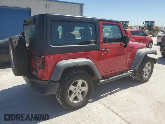 2011 Jeep Wrangler Sport with VIN 1J4AA2D19BL574527, listed as a Copart auction lot 49920225 with 121,730 mi miles and Clean Title. Bid and sale history available at carsss.com. Image 3.