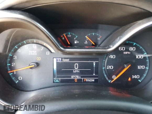 2017 Chevrolet Impala LT with VIN 1G1105S39HU128629, listed as a Copart auction lot 56636595 with 97,178 mi miles and Salvage Title. Bid and sale history available at DreamBid. Image 9.