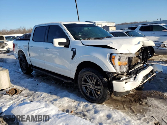 2022 Ford F-150 XL with VIN 1FTEW1EP1NFA04997, listed as a Copart auction lot 87405194 with 66,850 mi miles and Salvage Title. Bid and sale history available at carsss.com. Image 4.