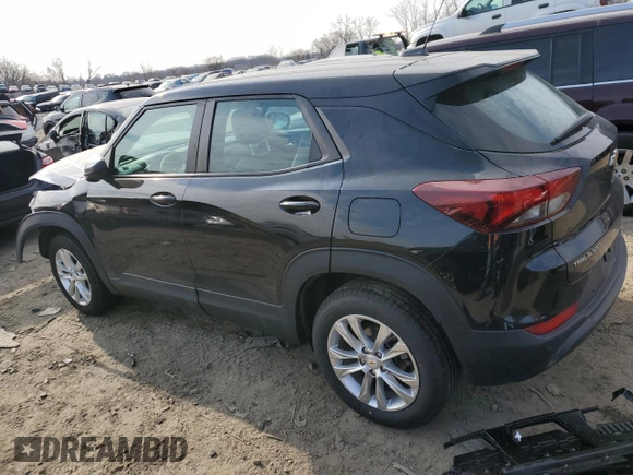 2021 Chevrolet TrailBlazer LS with VIN KL79MMS21MB169159, listed as a Copart auction lot 47581075 with 76,886 mi miles and Salvage Title. Bid and sale history available at DreamBid. Image 2.