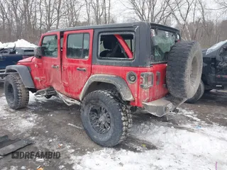 2018 Jeep Wrangler Unlimited Sport S with VIN 1C4HJXDG5JW131522, listed as a IAAI auction lot 41563099 with 75,405 mi miles and . Bid and sale history available at DreamBid. Image 3.
