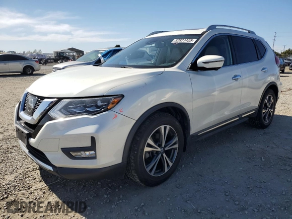 2017 Nissan Rogue S with VIN 5N1AT2MT5HC848232, listed as a Copart auction lot 52827485 with 76,005 mi miles and Salvage Title. Bid and sale history available at carsss.com. Image 1.