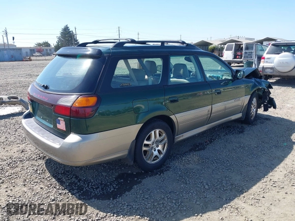 2002 Subaru Legacy Outback Limited with VIN 4S3BH686X27659629, listed as a IAAI auction lot 42045299 with 184,012 mi miles and . Bid and sale history available at DreamBid. Image 4.