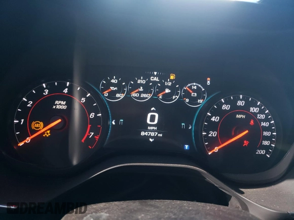 2017 Chevrolet Camaro 1SS with VIN 1G1FF1R7XH0120407, listed as a Copart auction lot 38251803 with 84,787 mi miles. Bid and sale history available at carsss.com. Image 9.