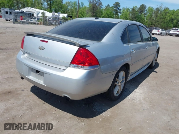 2013 Chevrolet Impala LTZ with VIN 2G1WC5E36D1205567, listed as a IAAI auction lot 42114960 with 169,804 mi miles and . Bid and sale history available at DreamBid. Image 4.