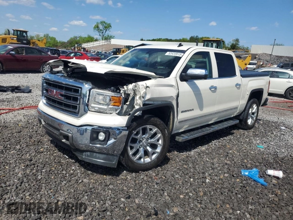 2014 GMC Sierra 1500 SLT with VIN 3GTP1VEC7EG485851, listed as a Copart auction lot 52420915 with 209,806 mi miles and Salvage title. Bid and sale history available at DreamBid. Image 1.