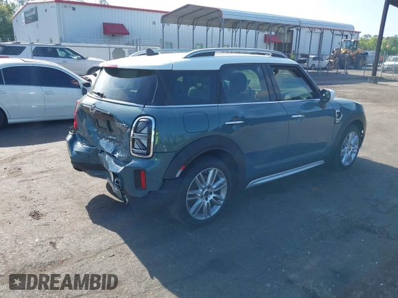 2022 MINI Countryman Cooper S with VIN WMZ53BR02N3N67991, listed as a IAAI auction lot 42181491 with 54,701 mi miles and . Bid and sale history available at DreamBid. Image 4.