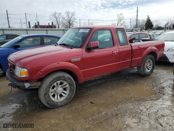 2011 Ford Ranger XLT with VIN 1FTLR4FE5BPA13009, listed as a Copart auction lot 47048655 with 139,893 mi miles and Clean Title. Bid and sale history available at carsss.com. Image 1.