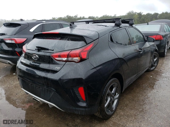 2020 Hyundai Veloster 2.0 with VIN KMHTG6AF4LU022817, listed as a Copart auction lot 64140082 with 52,130 mi miles. Bid and sale history available at carsss.com. Image 4.