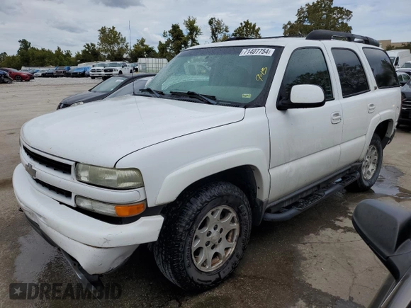 2003 Chevrolet Tahoe LT with VIN 1GNEK13Z33R175110, listed as a Copart auction lot 71407754 with 449,293 mi miles and Salvage Title. Bid and sale history available at carsss.com. Image 1.