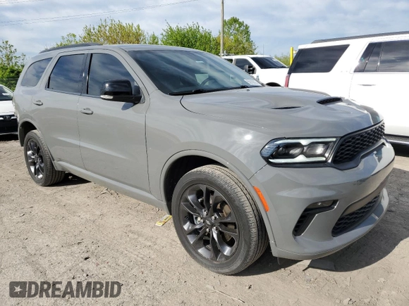 2021 Dodge Durango GT with VIN 1C4RDJDG1MC751671, listed as a Copart auction lot 55918625 with 49,208 mi miles and Salvage title. Bid and sale history available at DreamBid. Image 4.