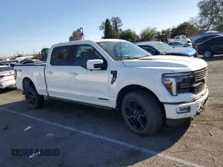 2024 Ford F-150 with VIN 1FTFW7LD5RFB69988, listed as a Copart auction lot 85066924 with 2,138 mi miles and Salvage title. Bid and sale history available at DreamBid. Image 4.