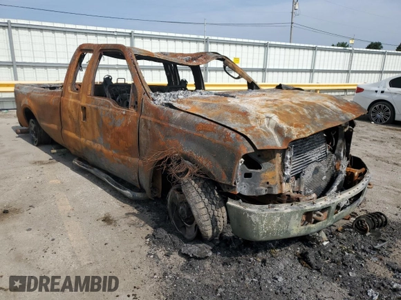 2006 Ford F-250 XL with VIN 1FTSX21P56EA75428, listed as a Copart auction lot 60553755 with Not provided miles and Non repairable. Bid and sale history available at DreamBid. Image 4.