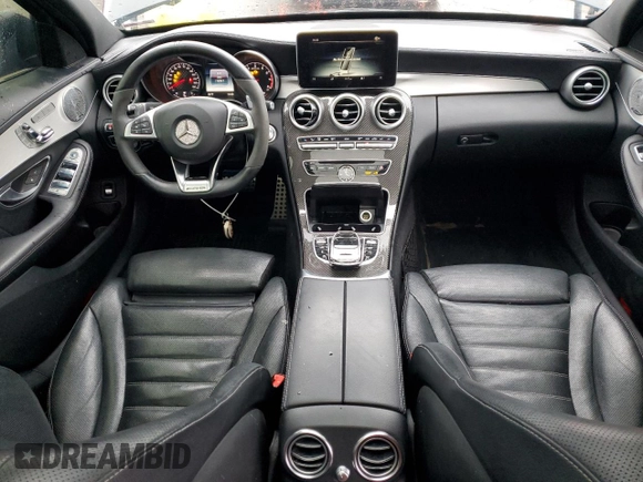 2017 Mercedes-Benz C 43 AMG with VIN 55SWF6EB1HU198007, listed as a Copart auction lot 48469895 with 110,341 mi miles and Salvage Title. Bid and sale history available at DreamBid. Image 8.