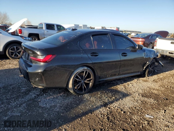 2023 BMW 3 Series 330i xDrive with VIN 3MW89FF08P8D10039, listed as a Copart auction lot 43472935 with 0 mi miles and Salvage Title. Bid and sale history available at carsss.com. Image 3.