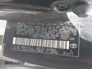 2005 Scion tC with VIN JTKDE177750026736, listed as a IAAI auction lot 42075370 with 246,192 mi miles. Bid and sale history available at carsss.com. Image 9.