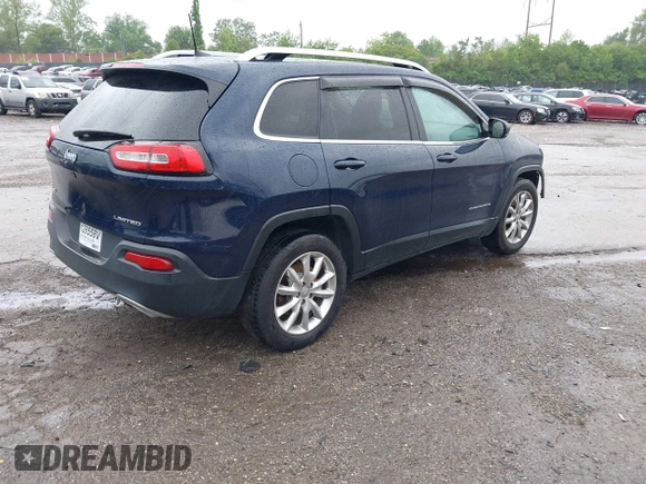 2016 Jeep Cherokee Limited with VIN 1C4PJMDS3GW174683, listed as a IAAI auction lot 42256466 with 120,713 mi miles and . Bid and sale history available at DreamBid. Image 4.
