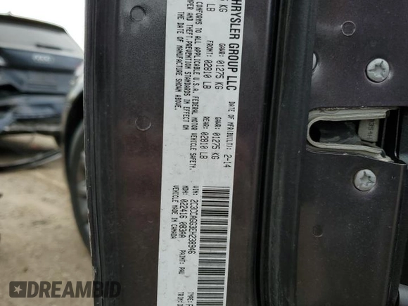 2014 Chrysler 300 S z VIN 2C3CCAGG3EH238946, wystawiony jako Copart lot #58564395 z przebiegiem 214 122 mil mil oraz Czysty tytuł • Clean title. Historia ofert i sprzedaży dostępna na DreamBid. Obrazek 12.