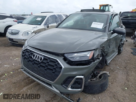 2023 Audi Q5 S line Premium with VIN WA1GAAFY3P2043285, listed as a IAAI auction lot 42414217 with 41,394 mi miles and . Bid and sale history available at DreamBid. Image 17.