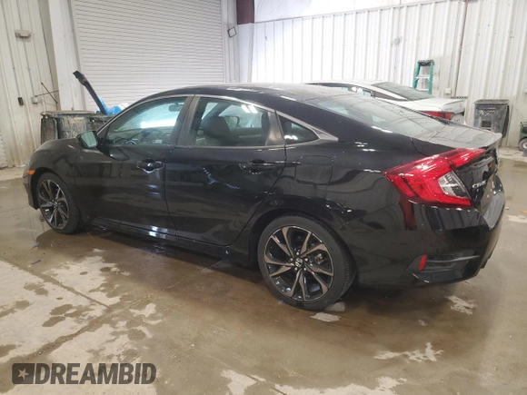 2019 Honda Civic Sport with VIN 2HGFC2F85KH590674, listed as a Copart auction lot 54452595 with 12,610 mi miles and Salvage Title. Bid and sale history available at DreamBid. Image 2.