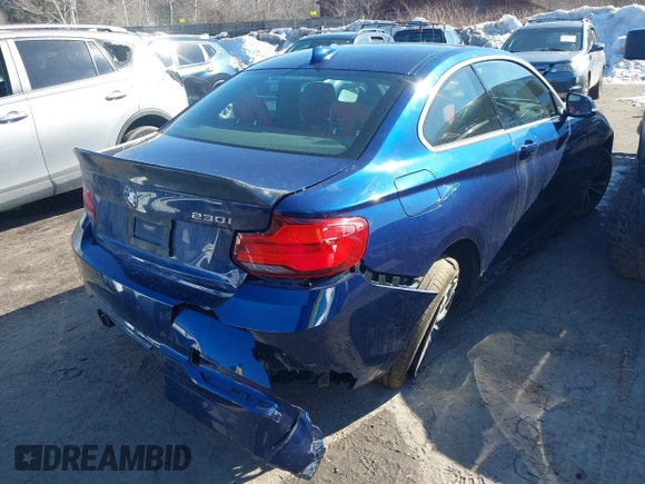 2019 BMW 2 Series 230i xDrive with VIN WBA2J3C59KVD49100, listed as a IAAI auction lot 41620304 with 47,635 mi miles. Bid and sale history available at carsss.com. Image 4.