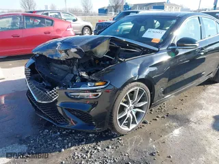 2022 Genesis G70 2.0T with VIN KMTG34TA0NU098580, listed as a IAAI auction lot 41763511 with 87,816 mi miles. Bid and sale history available at carsss.com. Image 6.
