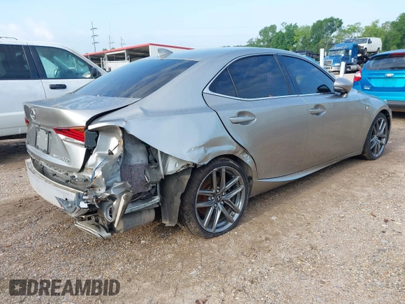 2017 Lexus IS with VIN JTHCM1D27H5022206, listed as a IAAI auction lot 42119275 with 136,736 mi miles. Bid and sale history available at carsss.com. Image 4.