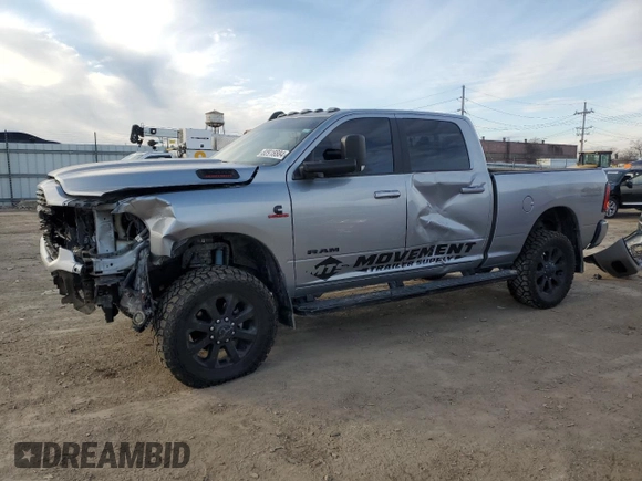2022 Ram 2500 Big Horn with VIN 3C6UR5DLXNG112162, listed as a Copart auction lot 82918884 with 73,086 mi miles and Salvage Title. Bid and sale history available at carsss.com. Image 1.
