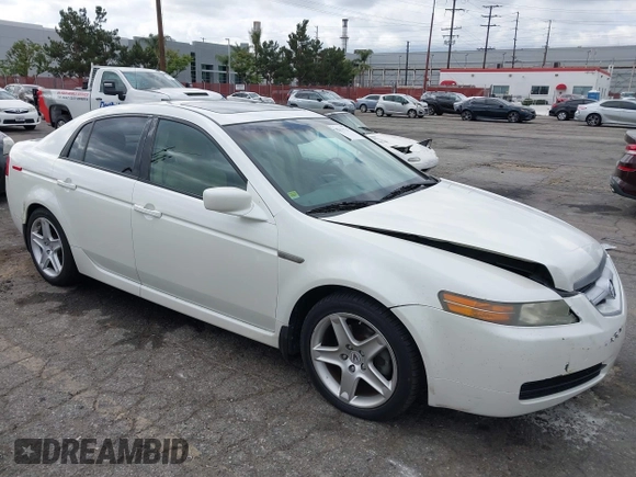2006 Acura TL with VIN 19UUA66216A076843, listed as a IAAI auction lot 42131726 with 167,810 mi miles. Bid and sale history available at carsss.com. Image 1.