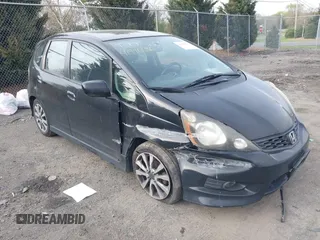 2012 Honda Fit Sport with VIN JHMGE8H52CC022386, listed as a IAAI auction lot 41996636 with 123,070 mi miles. Bid and sale history available at carsss.com. Image 1.