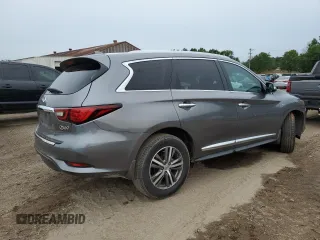 2020 Infiniti QX60 Luxe with VIN 5N1DL0MN1LC512623, listed as a Copart auction lot 57909145 with 35,243 mi miles and Salvage title. Bid and sale history available at DreamBid. Image 3.