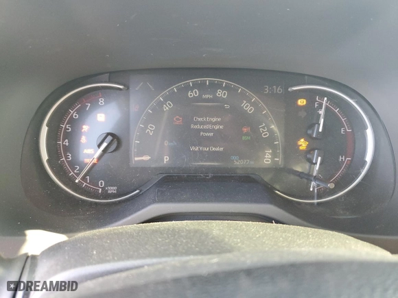 2019 Toyota RAV4 Limited with VIN JTMN1RFV2KD503518, listed as a Copart auction lot 49707985 with 52,077 mi miles and Salvage Title. Bid and sale history available at carsss.com. Image 9.