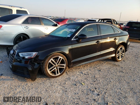 2017 Audi A3 Sedan Premium Plus with VIN WAUJ8GFF0H1017062, listed as a Copart auction lot 68579443 with 52,002 mi miles. Bid and sale history available at carsss.com. Image 1.
