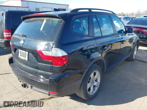 2008 BMW X3 3.0si with VIN WBXPC93468WJ24116, listed as a IAAI auction lot 41654364 with 177,610 mi miles and . Bid and sale history available at DreamBid. Image 4.