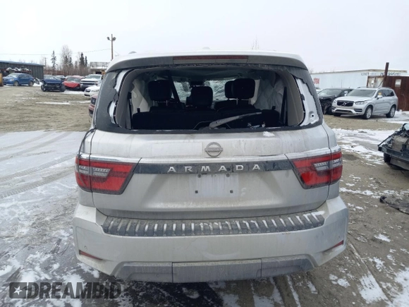 2022 Nissan Armada SV with VIN JN8AY2AD4N9677490, listed as a Copart auction lot 49169234 with 36,096 mi miles. Bid and sale history available at carsss.com. Image 6.