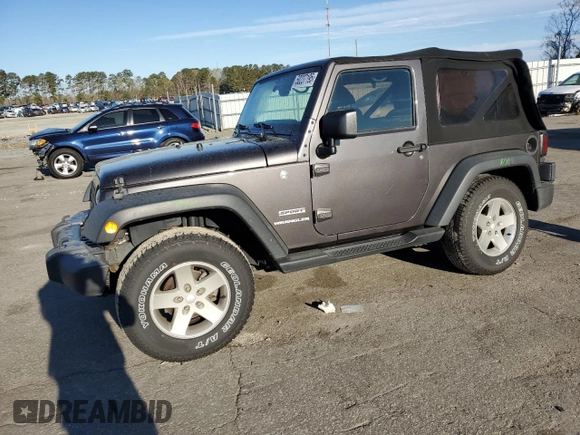 2016 Jeep Wrangler Willys Wheeler with VIN 1C4AJWAG5GL266235, listed as a Copart auction lot 50237195 with 60,830 mi miles and Salvage title. Bid and sale history available at DreamBid. Image 1.