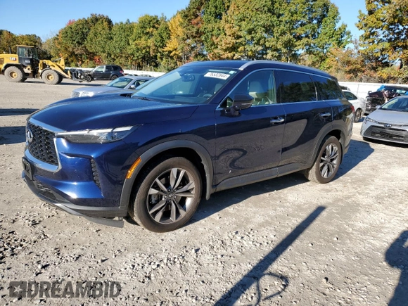 2022 Infiniti QX60 Luxe with VIN 5N1DL1FS9NC331653, listed as a Copart auction lot 76532844 with 55,578 mi miles and Salvage title. Bid and sale history available at DreamBid. Image 1.
