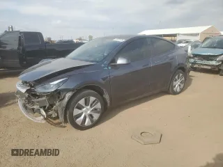 2023 Tesla Model Y Long Range z VIN 7SAYGDEE5PA174412, wystawiony jako Copart lot #53873175 z przebiegiem 47 378 mil mil oraz Szkoda całkowita • Salvage title. Historia ofert i sprzedaży dostępna na DreamBid. Obrazek 1.