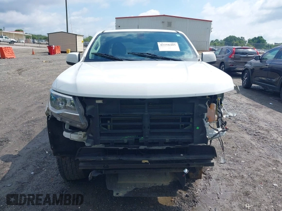 2022 Chevrolet Colorado 4WD Work Truck with VIN 1GCGTBEN0N1136281, listed as a IAAI auction lot 42258405 with 56,863 mi miles and . Bid and sale history available at DreamBid. Image 13.