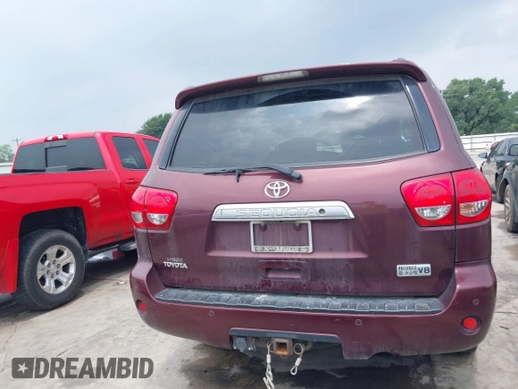 2008 Toyota Sequoia Limited with VIN 5TDZY68A38S012507, listed as a IAAI auction lot 42205161 with 199,709 mi miles and . Bid and sale history available at DreamBid. Image 16.