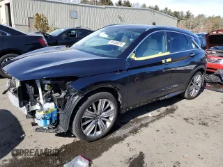 2021 Infiniti QX50 Essential z VIN 3PCAJ5CB7MF110496, wystawiony jako Copart lot #45108025 z przebiegiem 29 186 mil mil oraz Szkoda całkowita • Salvage title. Historia ofert i sprzedaży dostępna na DreamBid. Obrazek 1.